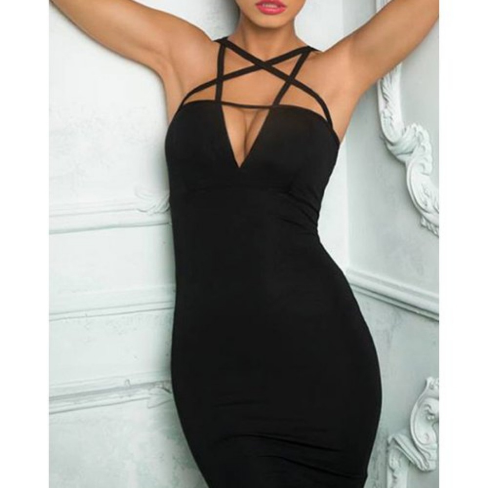Sexy Inverted Pentagram Dress S-M